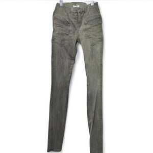 Helmut Lang Earth Wash Utility Skinny Pants Vintage 00s USA Made Size 25
